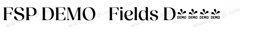 FSP DEMO   Fields D字体转换